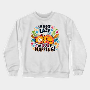 Lazy Cat Crewneck Sweatshirt